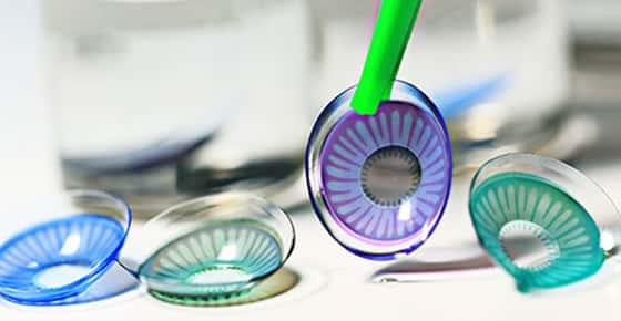 Image of colored contacts.